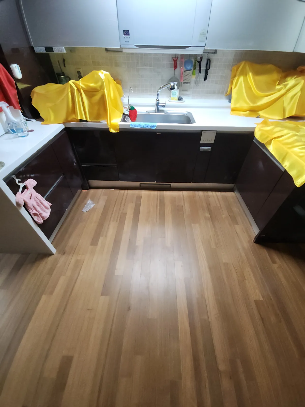 오산 아파트 강마루 줄눈 벌어짐 보수 후